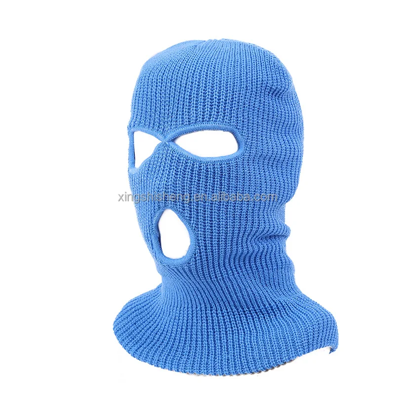 2022 Autumn And Winter Ski Mask Knitted Hat Men And Women Solid Color 3
