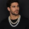 Collana Tennis Cuban Link con Moissanite VVS D