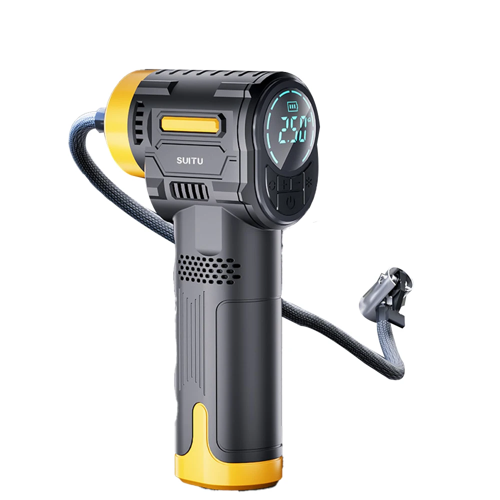 Portable Mini Car air Pump Handheld Cordless Electric Digital Display Smart Tire Inflators Compressor Air Bicycle Pump - view 6