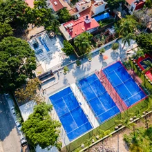 Factory Customization Waterproof Tensile Membrane Stadium Roof Tent for Paddle Tennis Field Cover Padel Court Roof Tent