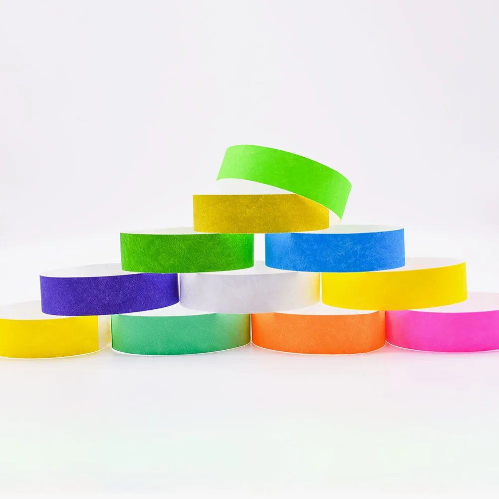 Custom Logo Printable Tyvek Wristbands Waterproof Tyvek Paper Blank ...