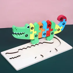 Wholesale Manufacturers Fun Children Toddler Baby Logical Thinking Toy Mini Jigsaw Puzzle 3D Wooden Puzzle & Games