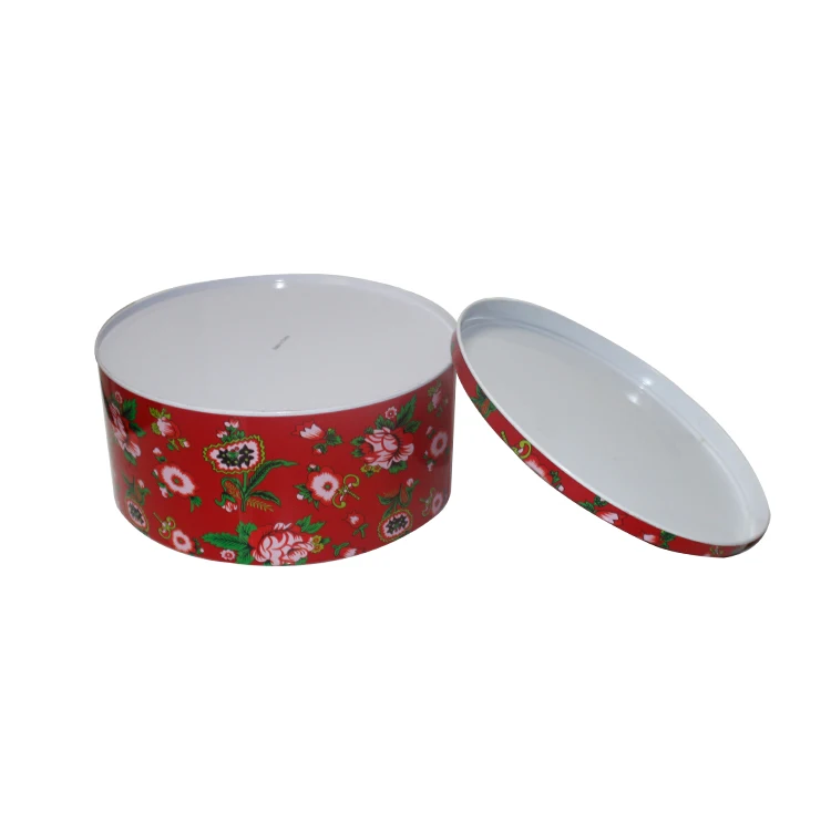 Индивидуальные круглые жестяные коробки для печенья, специальная жестяная коробка для печенья, оптовая продажа