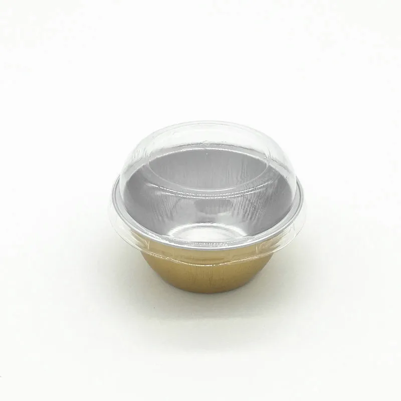 product y130 44oz mini aluminum foil tray disposable gold cake pan muffin cupcake baking ramekin cup microwavable great for food-3