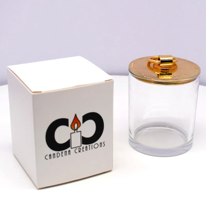 Custom Luxury Logo Cardboard Candle Gift Packaging Folding Box Recycled Materials Embossed and Matt Laminated supplier