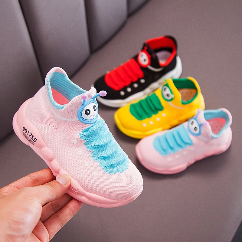 Новые летающие тканые мягкие Повседневные детские туфли caterpillar