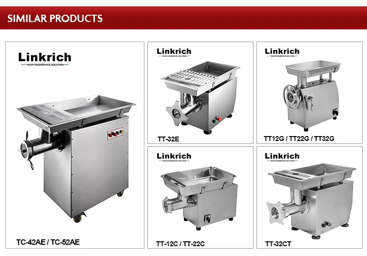 多機能大型電動ミートグラインダー/ミンサー 家庭用または業務用 冷凍