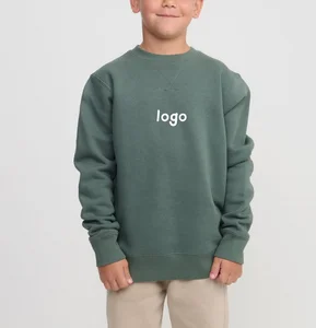 Wholesale Unisex Factory Supply Solid Baby Sweatshirt Embroidery Baby Jumper Pullover for Kids