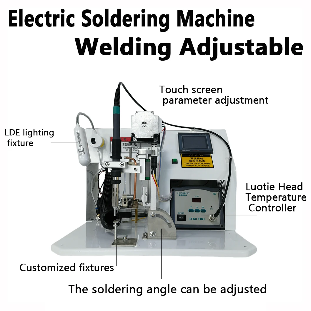 NB-526 Semi-automatic USB Electric Soldering Machine With Adjustable Angle Aviation Plug Oblique Welding Machine