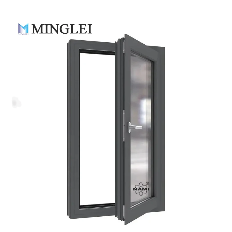 Minglei aluminum hurricane impact windows soundproof glass windows energy efficient casement window