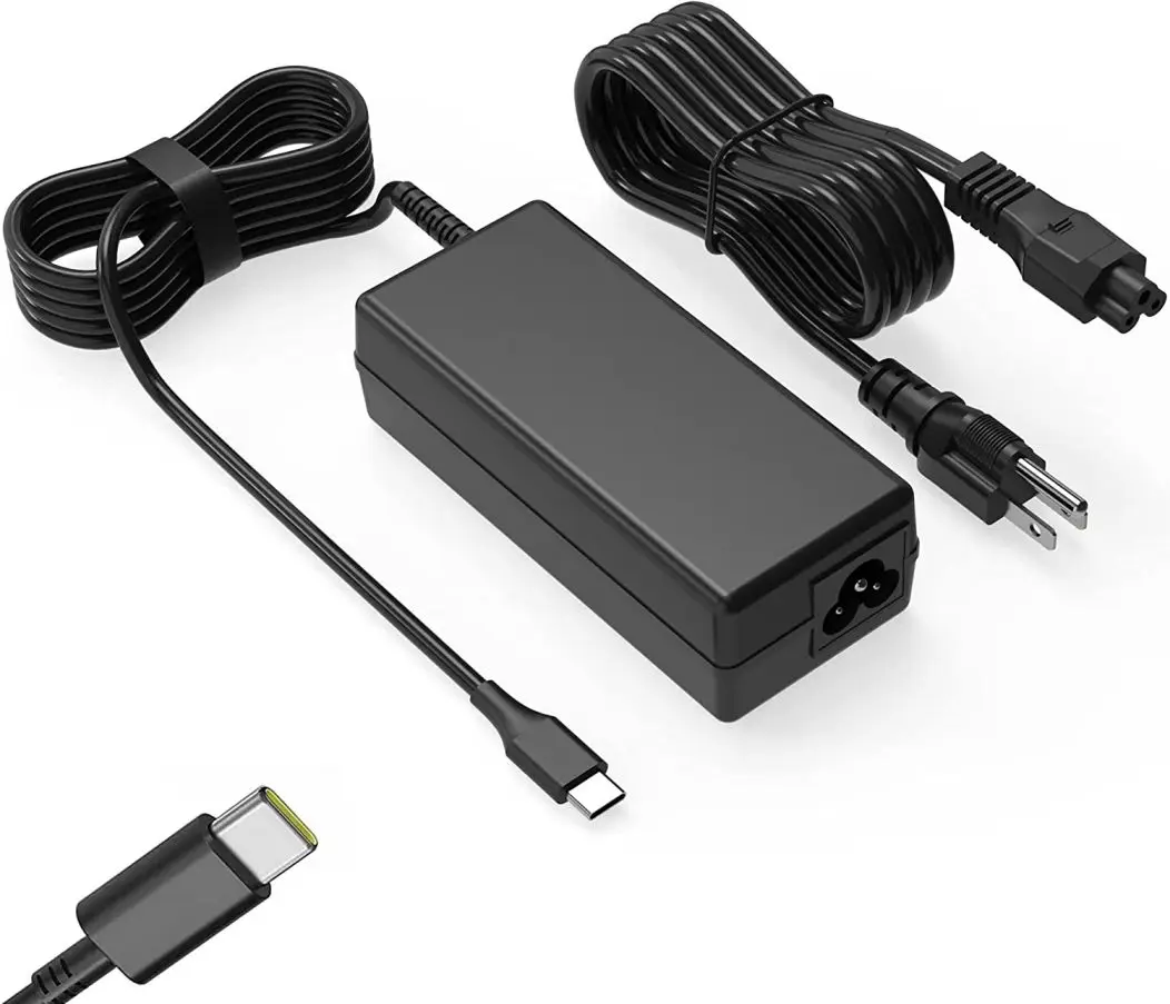 65W USB C Power Adapter for Lenovo Thinkpad Yoga ADLX65YDC2A Dell HP Elitebook Spectre Chromebook 65 W USB C Laptop Charger