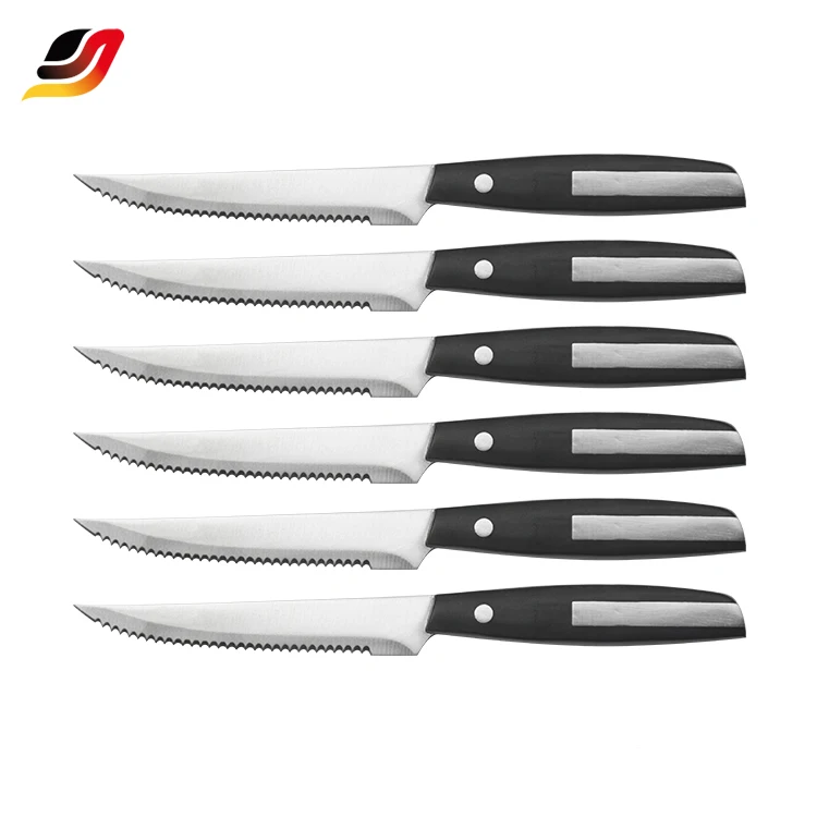 High Quality 15 Pcs Stainless Steel POM Handle Kitchen Knife Set