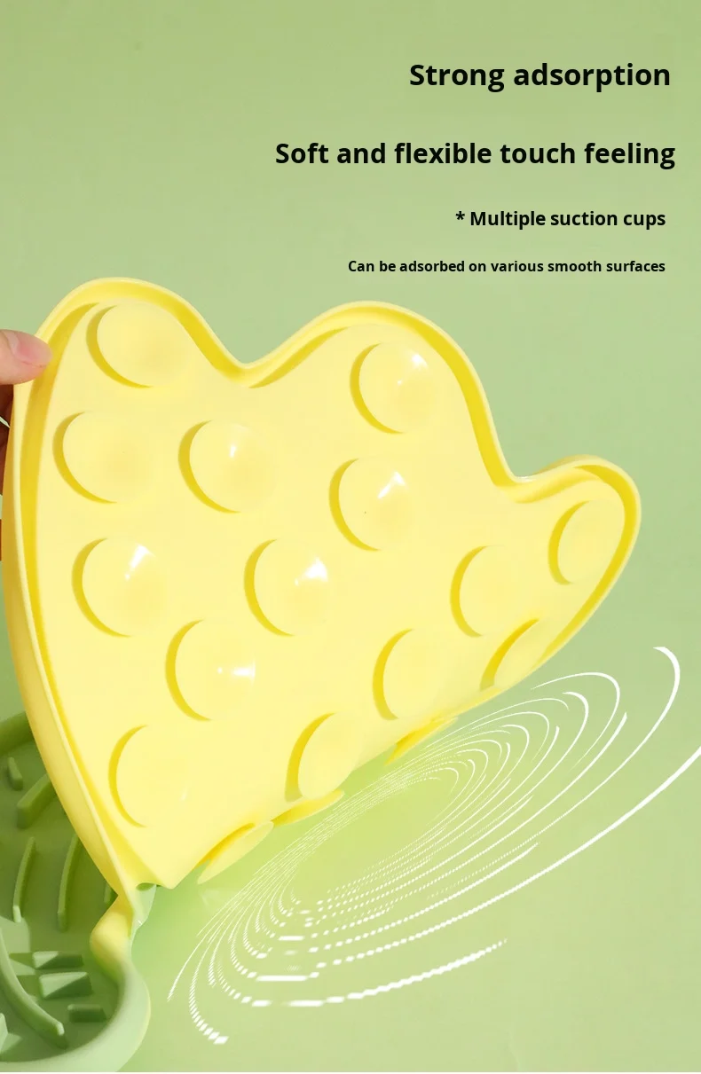 Tulip Small Medium Dog Silicone Anti-Choking Slow Food Mat Multi-Functional Licking Plate Pet Bowls Feeders supplier