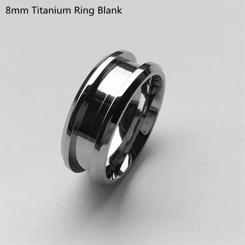 Titanium Ring Blanks 4mm-6mm-8mm 8mm / 12.5