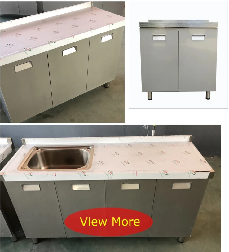 Custom sideboard manufacturers modern minimalist stainless steel overall Kitchen Sink Cabinet With Water Tap supplier