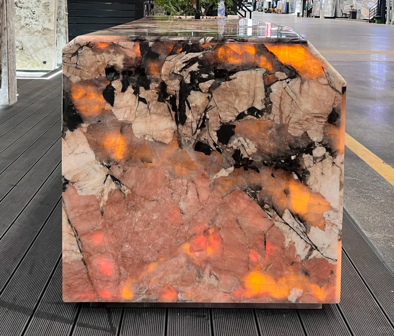 product modern polished natural pink patagonia marble translucent stone kitchen island countertop for villa indoor use-5