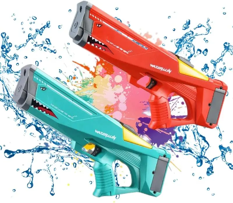 Pistola De Agua Eléctrica Shark Blaster Niños Juguete - LhuaStore