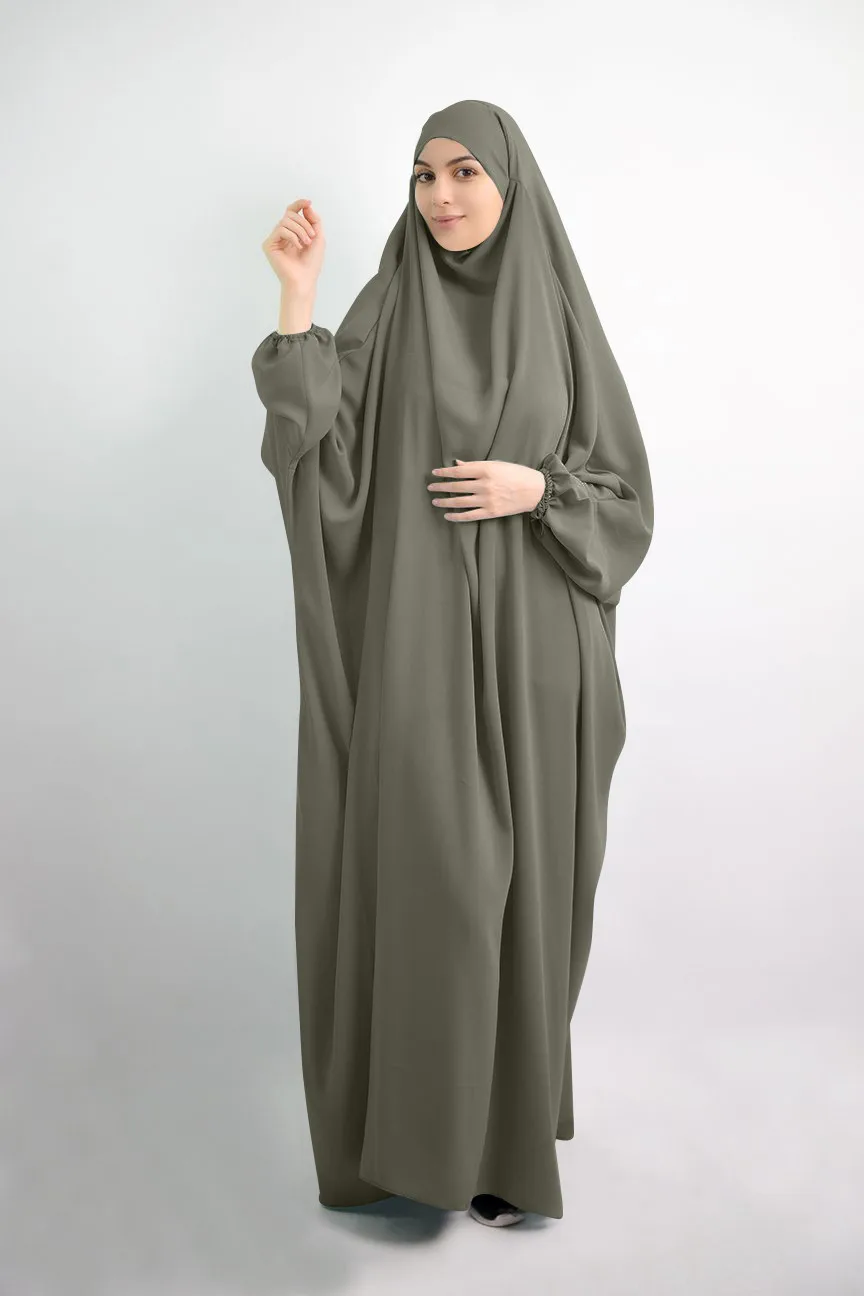 Abo da preghiera per donna musulmana Abaya Stampa Eid Mubarak Party