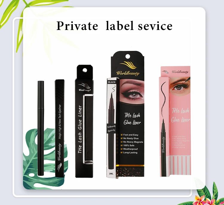 Клей подводка для глаз Worldbeauty ручка поставщик цветной водонепроницаемый набор ресниц жидкая с
