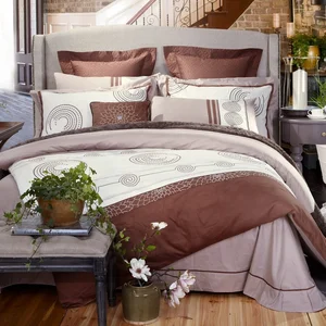 KOSMOS Bedding Microfiber Polyester Embroidery Lace Comforter Set Saudi Arabia