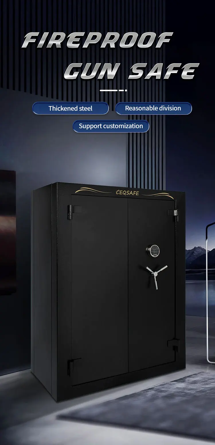 CEQSAFE Steel Strong Safe Cabinet With High Security Digital Safe Gun Deposit Box details
