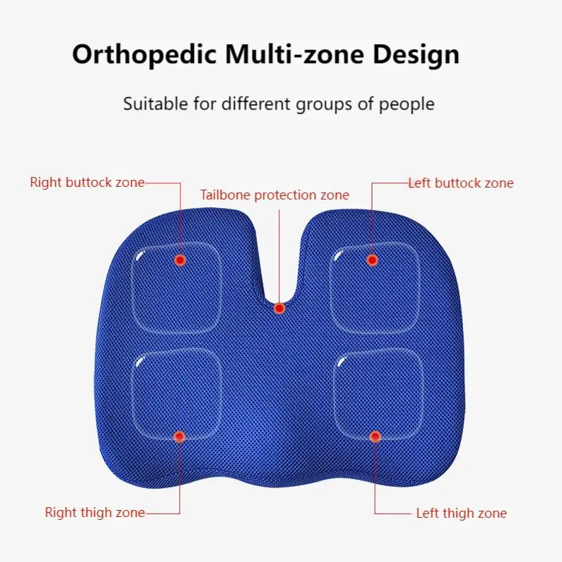 Antidecubitus Coccyx Orthopedic Circulation Office Chair Cushion