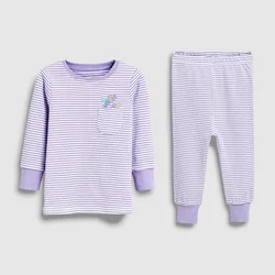 2022 одежда для сна маленьких девочек пижамы с цветочным принтом животных детей ночная