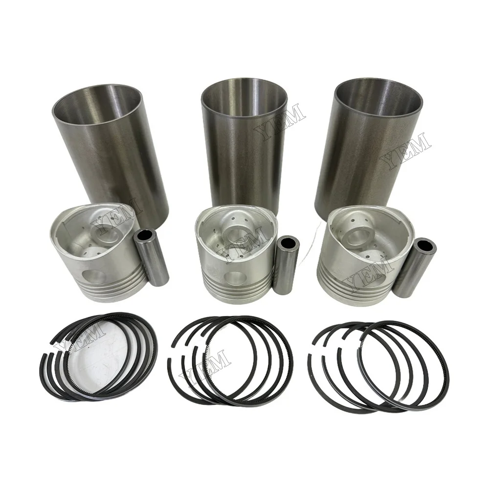 K3C Piston + Piston Rings + Liner Overhaul Rebuild Kit for Mitsubishi MT1601