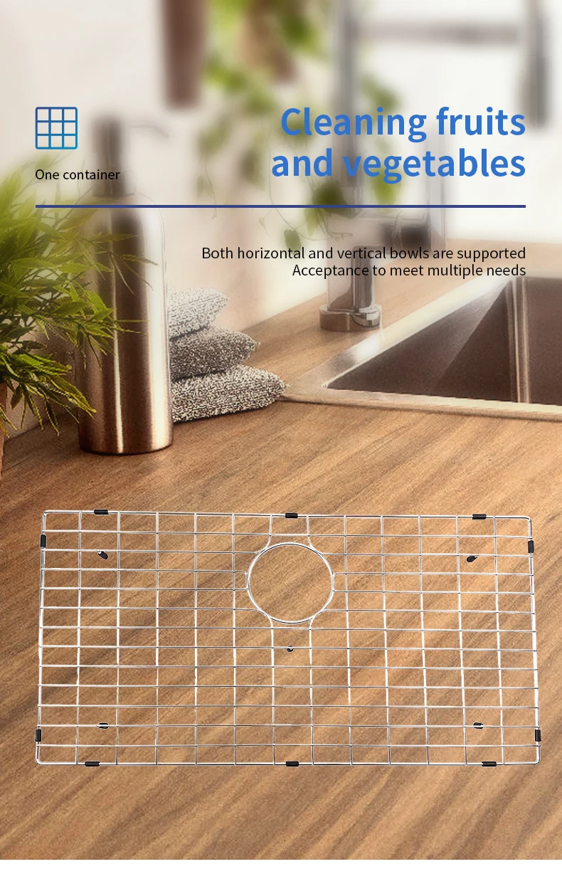 Custom Kitchen Sink Protector Stainless Steel Sink Kitchen Bottom Grid