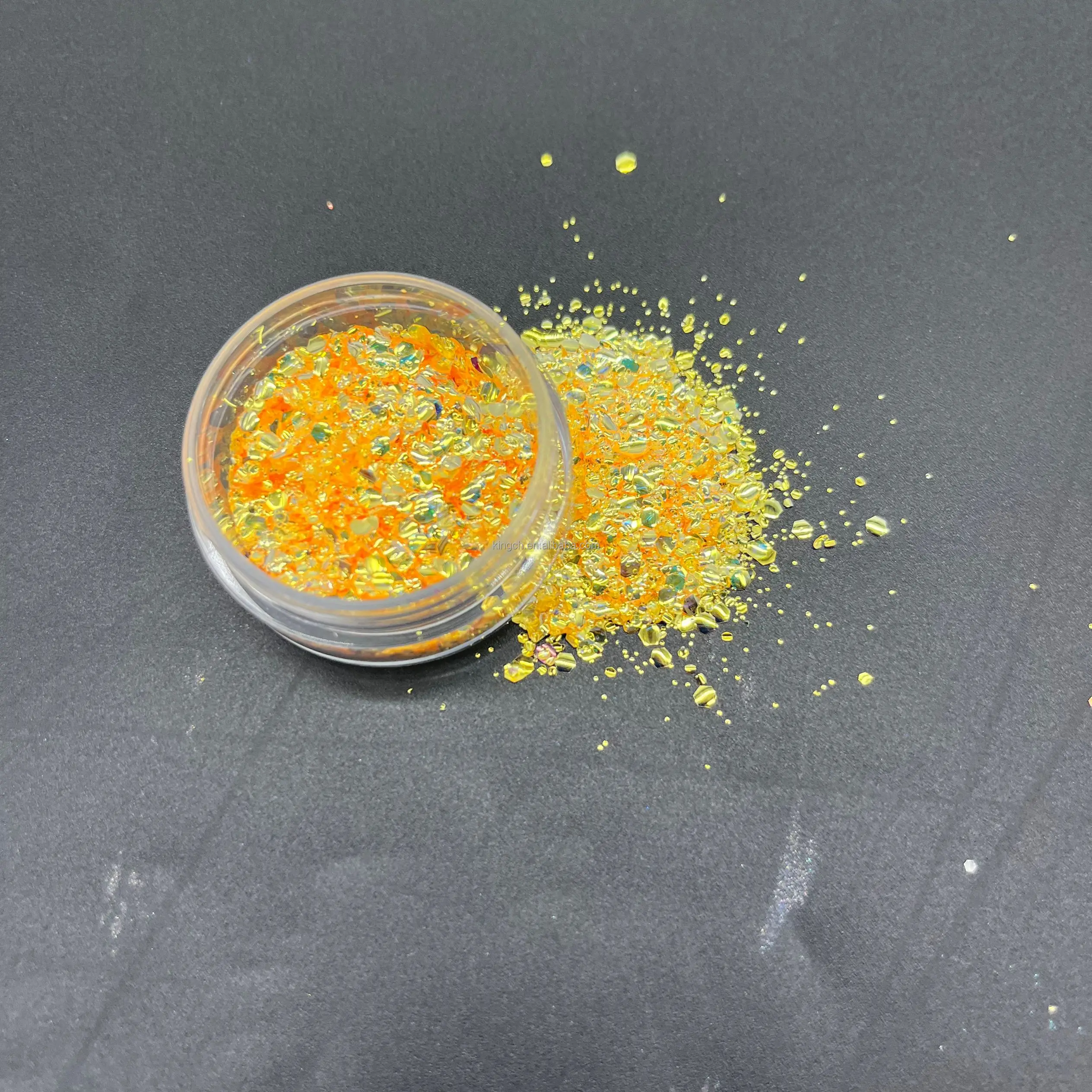product bubble beads glitter with shaker lid craft glitter sequins for epoxy resin slime tumblers nailpainting arts 12 colors-7