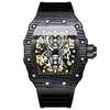 1 Black Case Black Silicone Strap