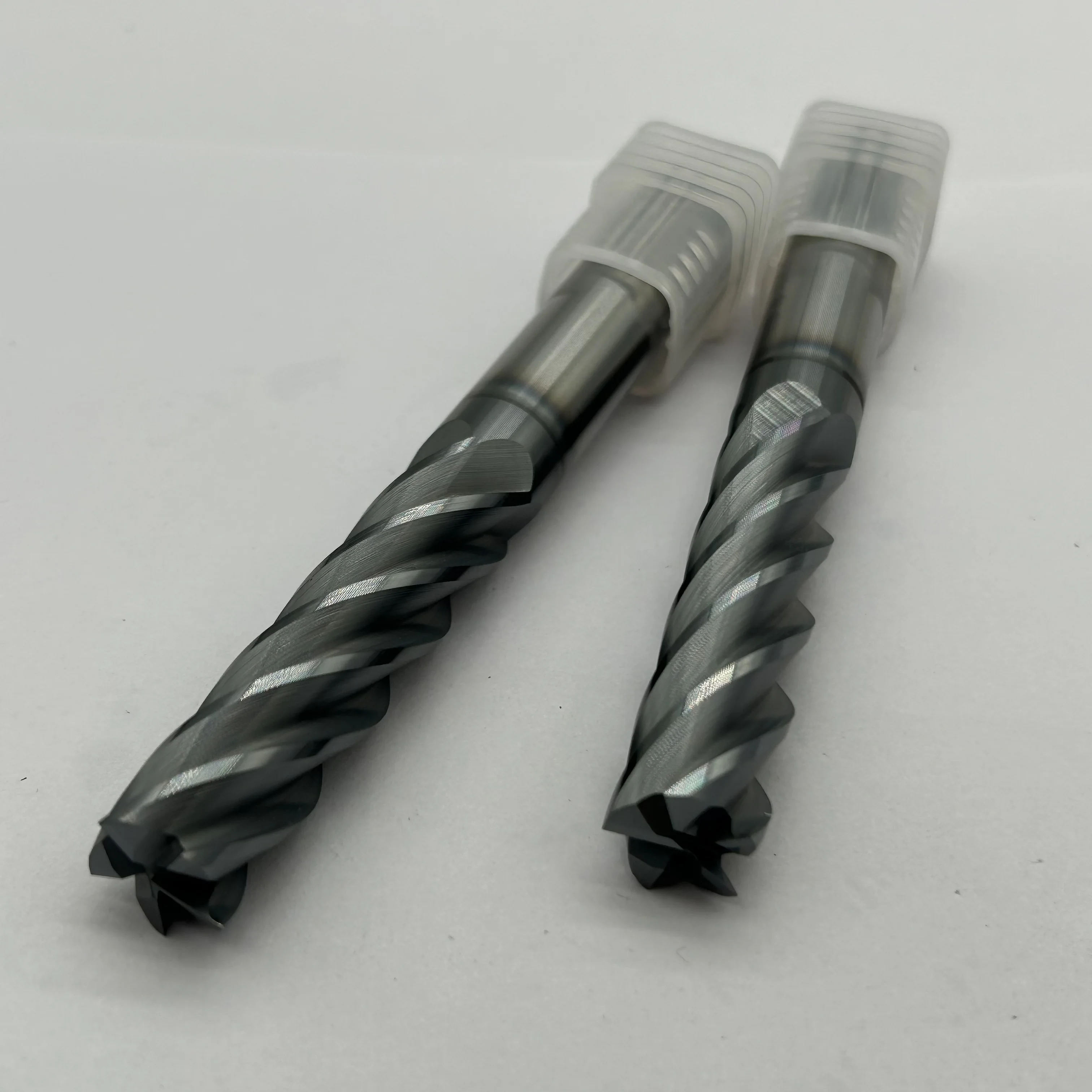 Cnc Cutting Tools 5 Flute Hrc55 Tungsten Carbide End Mill For Finishing