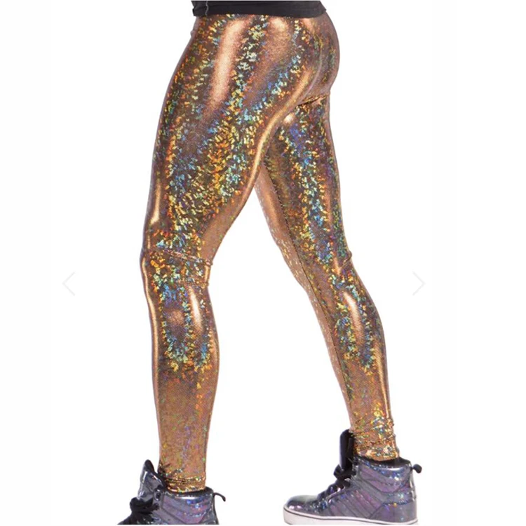 Custom Women's Gold Glitter Leggings