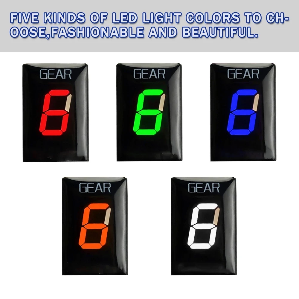 Ganganzeige Motorrad Für Kawasaki Z750 Z 750 Z1000 Z 1000 2007 2008 2009 1-6 Level LED Anzeige Display ECU Plug Wasserdichte