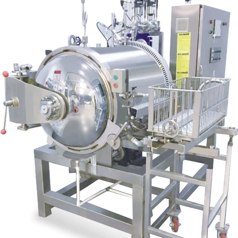 Small Lab-Scale Rotary Retort - High Temperature Sterilizer