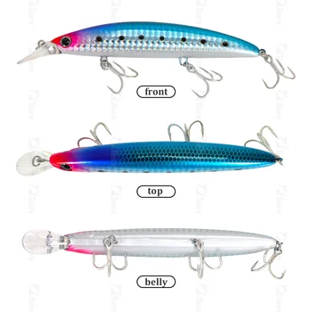 Hot Sale 110mm Floating Minnow Lure 20g Artificial Hard Bass Shadow Jerkbait for Bass Fishing – Soft Lure – view 4