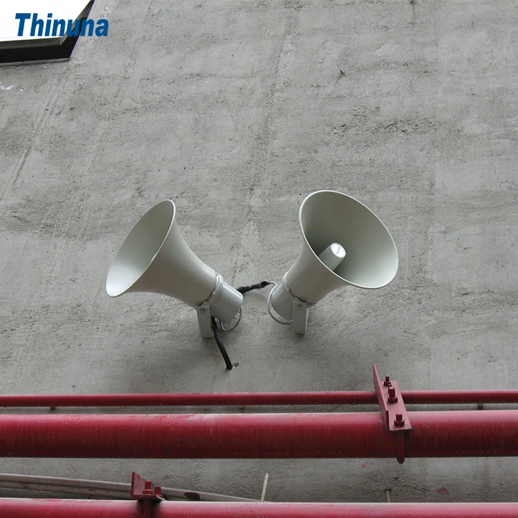 Thinuna HS-50B 50W Aluminum Outdoor Horn Speaker - Clear Sound