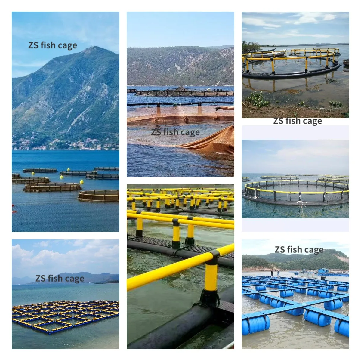 Aquaculture fish cage - EXTRA-WIDE - Toford Aquaculture - HDPE / round /  floating