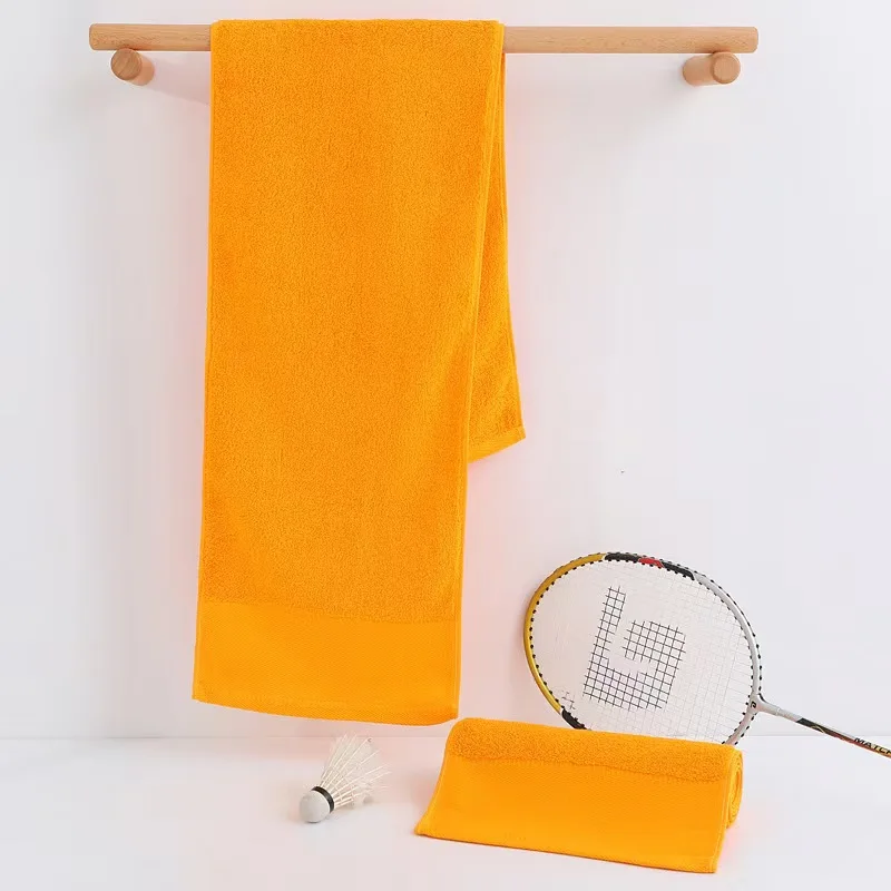Custom  Sports Towel with Embroidered Logo Extended Length for Outdoor Sports & Yoga Running Sweat Wiping preview 5