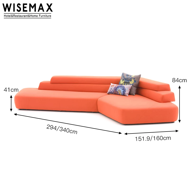 Wisemax Furniture Luxury Modular Corner Sectional Sofa Italian Modern