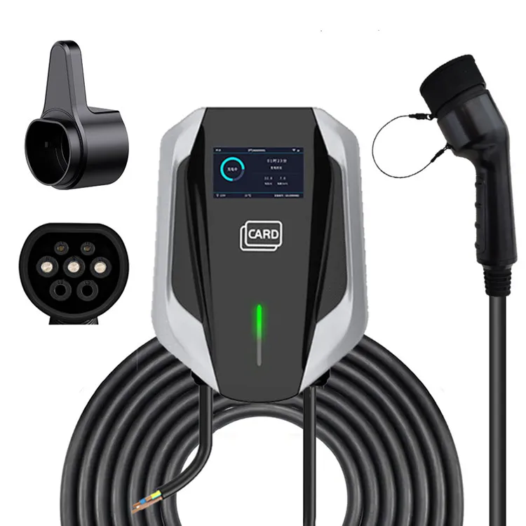 Ac Homeuse Ev Charger Lcd 7kw Rfid To Charge - Buy Ev Charger,ac Ev 