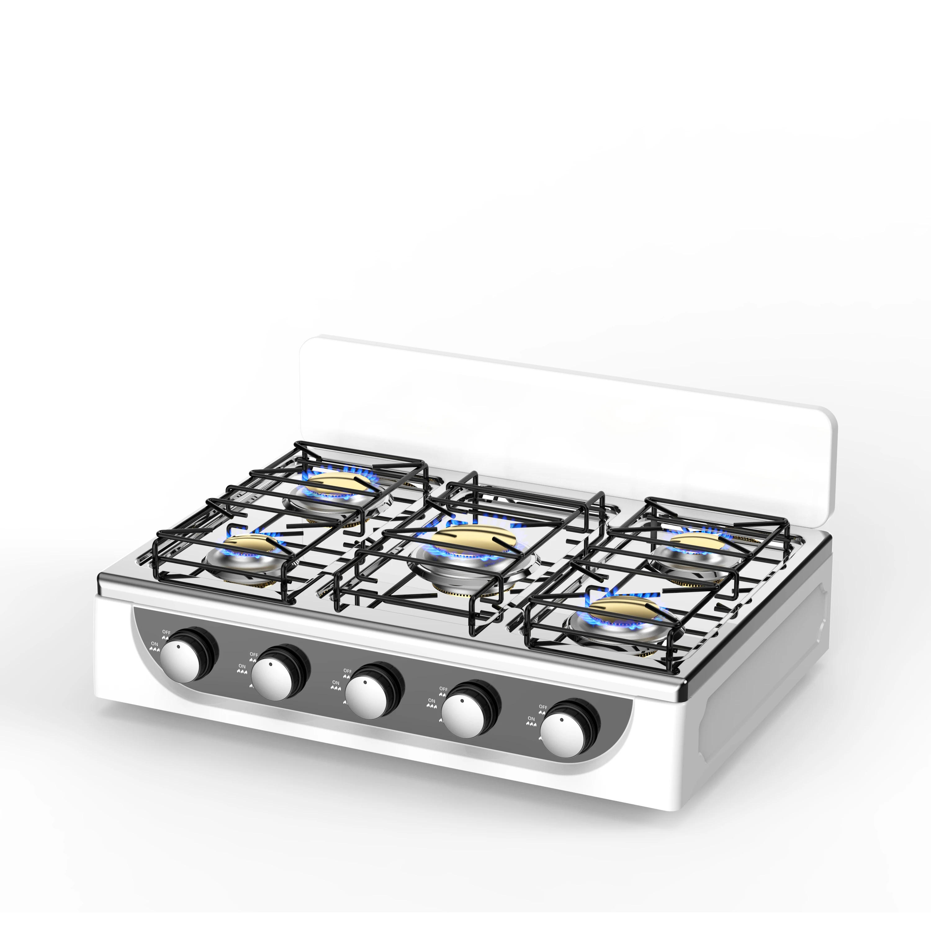 Customized Table Top Cook Top Gas Stove Hob 5 burner High Quality Gas Cooker Stove Burner