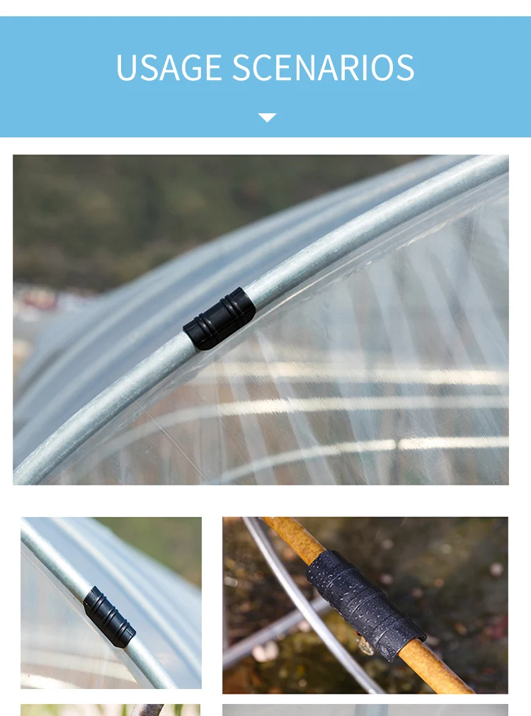 Film Clamp Hoops Clamp Greenhouse Film Clip Plastic Snap Abs Greenhouse