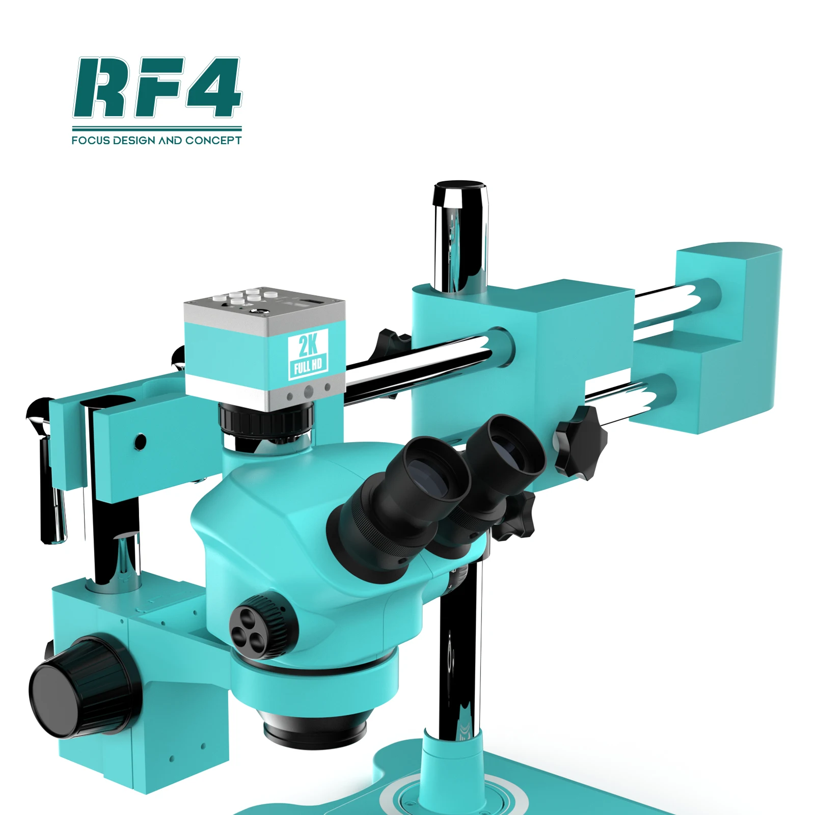 Microscope trinoculaire RF4 7050TVD2 à Zoom 7-50x, stéréo, téléphone  portable, carte mère, réparation de puces IC