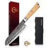 Wood 7" Santoku knife with Gift Box