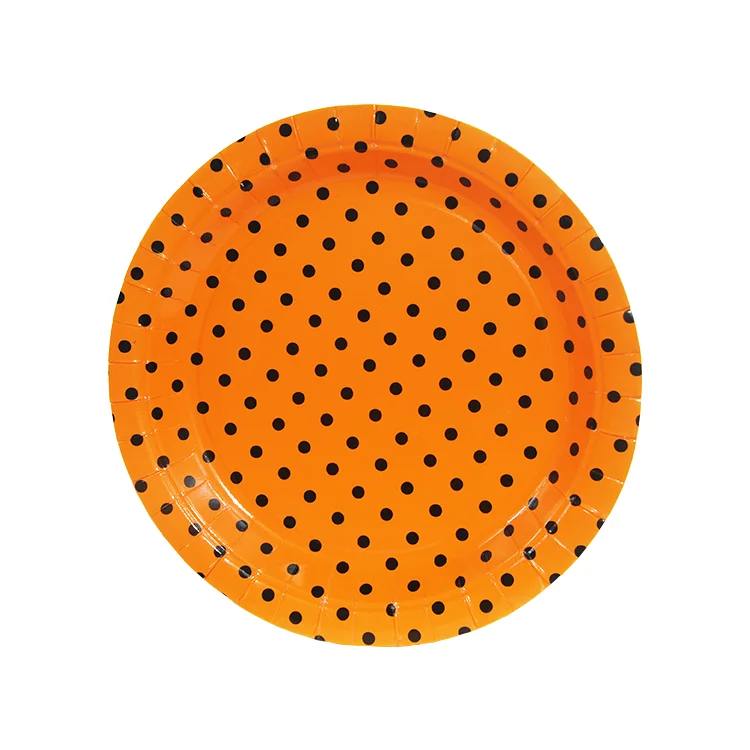 Disposable Tableware Paper Plates Raw Material Recycled Birthday Plate Dish Home Party Hotel Restaurant