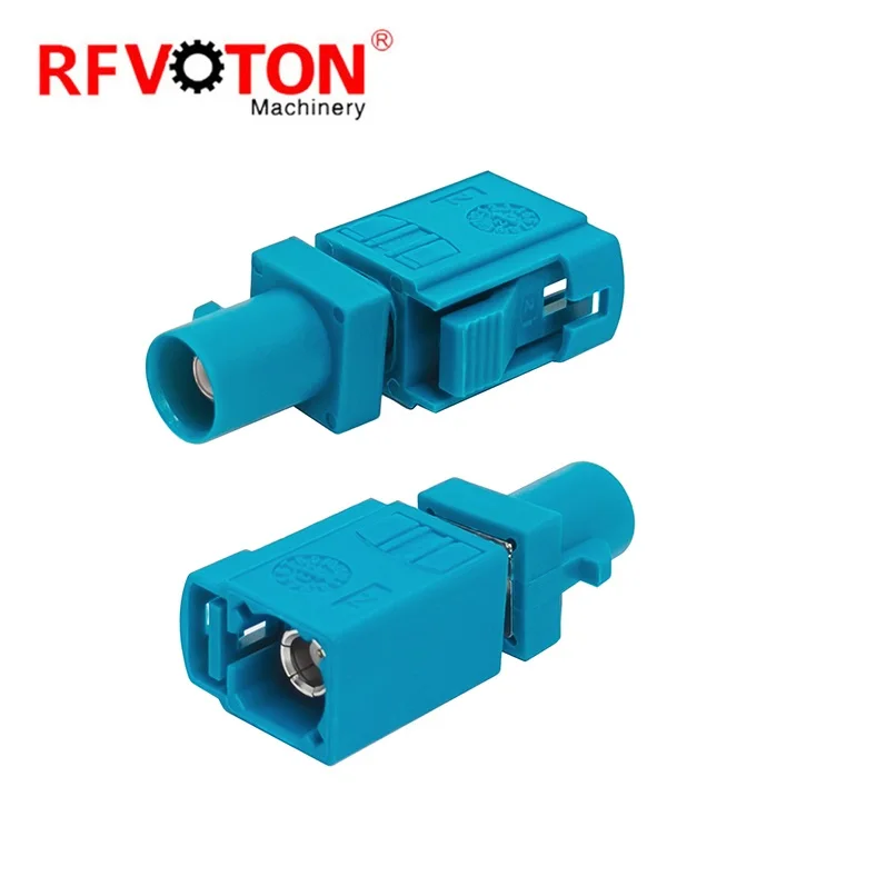 Automotive FAKRA Z Female to Female Car RF Connector Coupler Connector Aqua Blue Adapter FAKRA Extender for GPS Vehicle Network