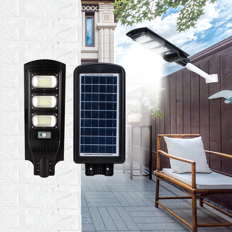 High brightness and long working time outdoor Solar power garden street light 100W  pillar solar light