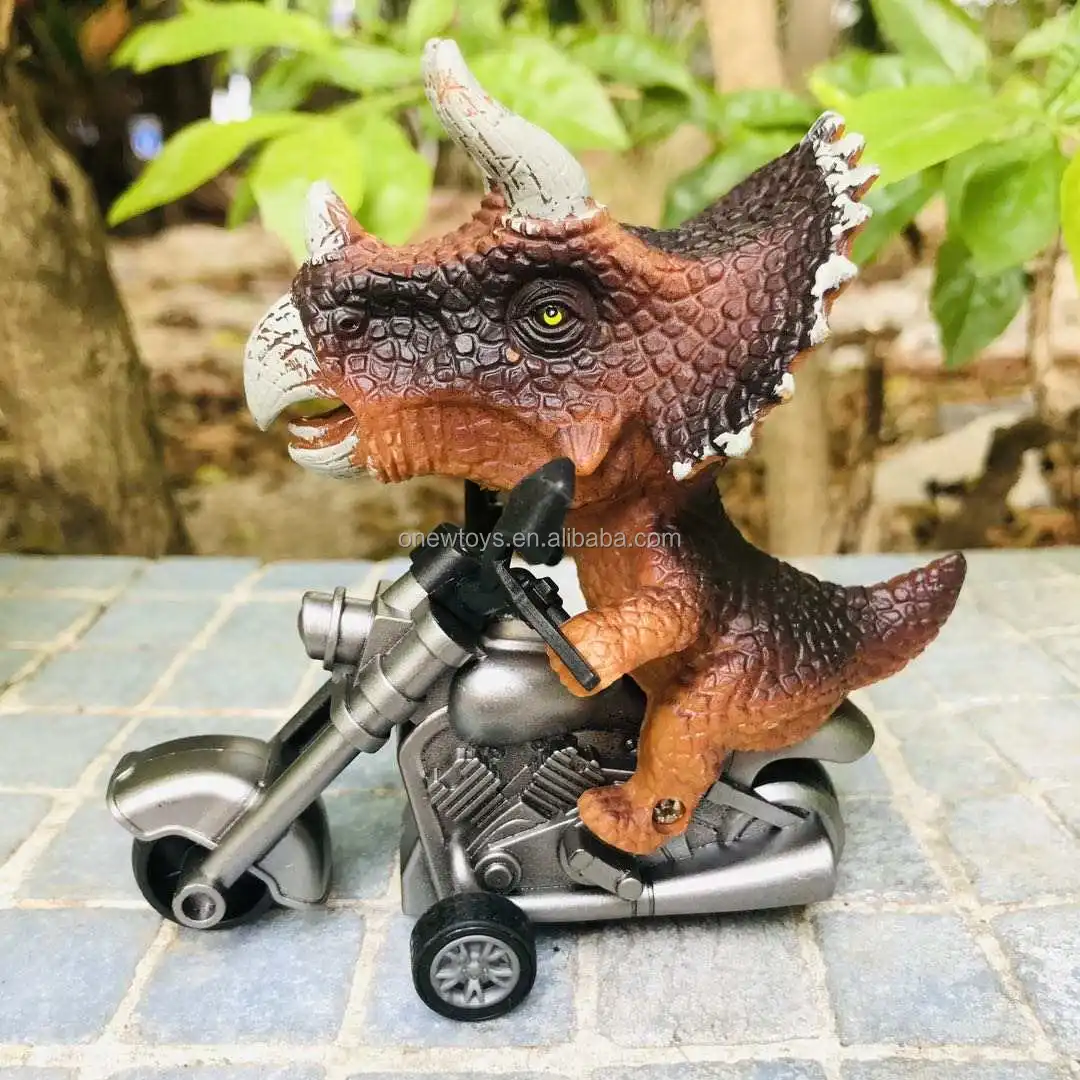 Single Friction Dinosaur Motorcycle Racing Car Dinosaur Car Toys For ...