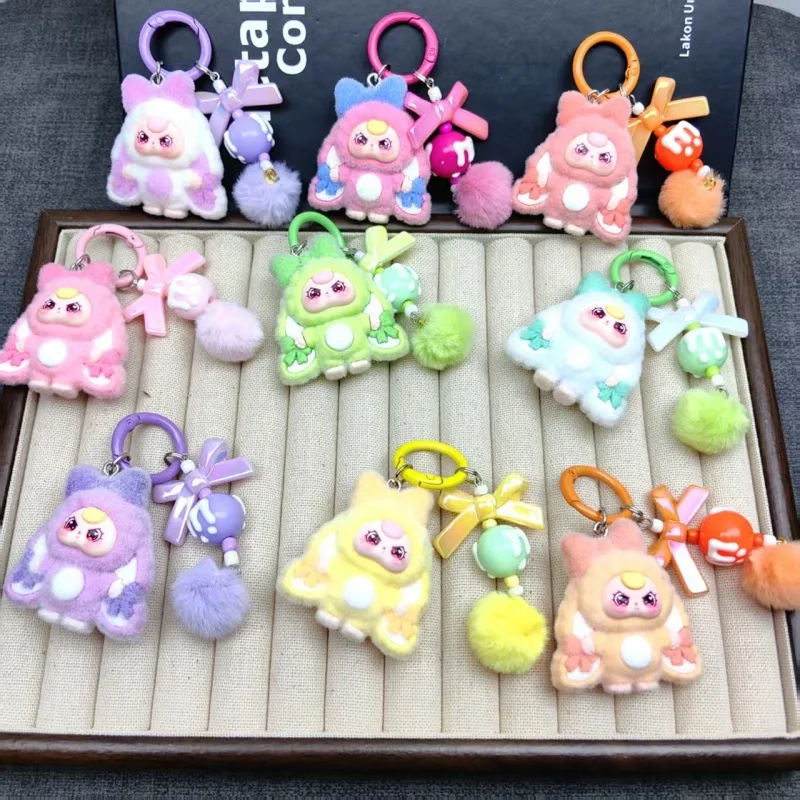 พวงกุญแจกระต่าย 3 มิติ น่ารัก สไตล์การ์ตูน คาวาอี้ สีสันสดใส 10 สีใหม่มาแรงปี 2025 แบบวินเทจสไตล์เกาหลี สำหรับตกแต่งกระเป๋าและรถยนต์ ทันสมัย - Buy Surprise Blind Bags Of Mini Cartoon Doll Keychain Pen